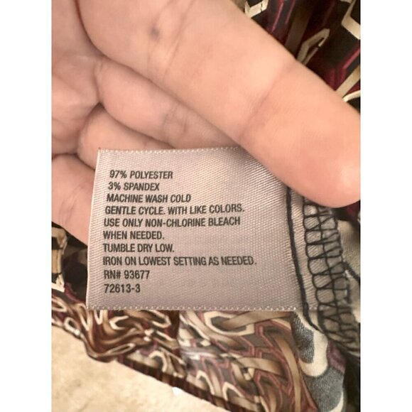 Worthington Stretch Women Office Button‎ Down Shirt. V-neck, collared. Sz. S Blk - Picture 6 of 13